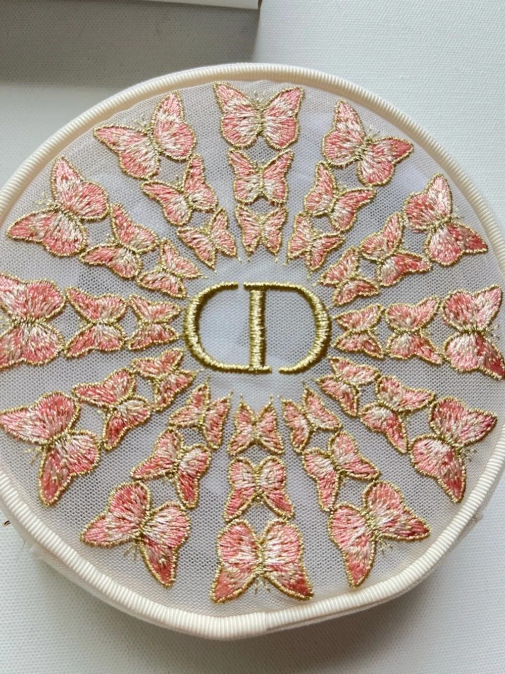 Christian Dior Beauty Butterfly Makeup Bag Embroidered